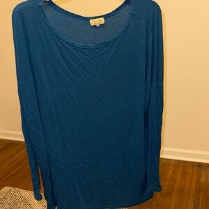 Piko 1988 Teal Long Sleeve Top